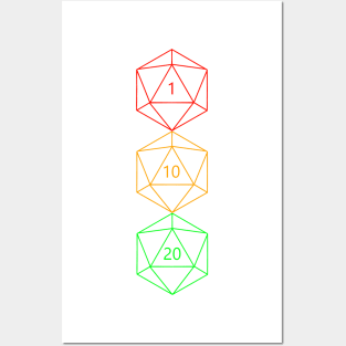 D20 Stoplight Posters and Art